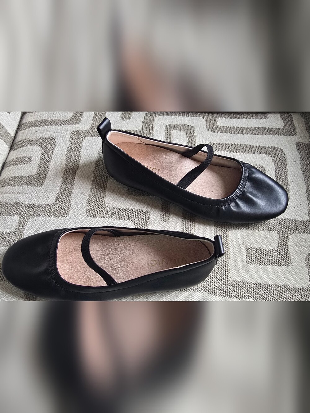 Vionic Black Ballet Flats with Comfort Support - Picture 10 of 13